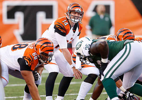 Andy Dalton has thrown for at least 300 yards and three touchdowns in two straight games. 